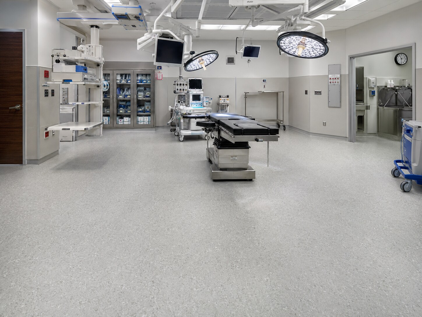 Resilient flooring installation in an institutional facility